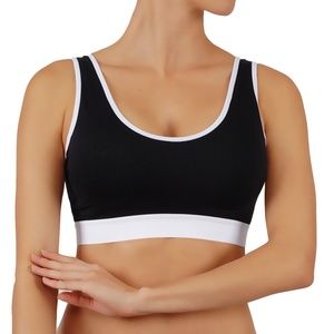 Strappy Back Longline Yoga Sports Bra